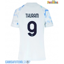Camisa de time de futebol Inter Milan Marcus Thuram #9 Replicas 2º Equipamento Feminina 2025-26 Manga Curta